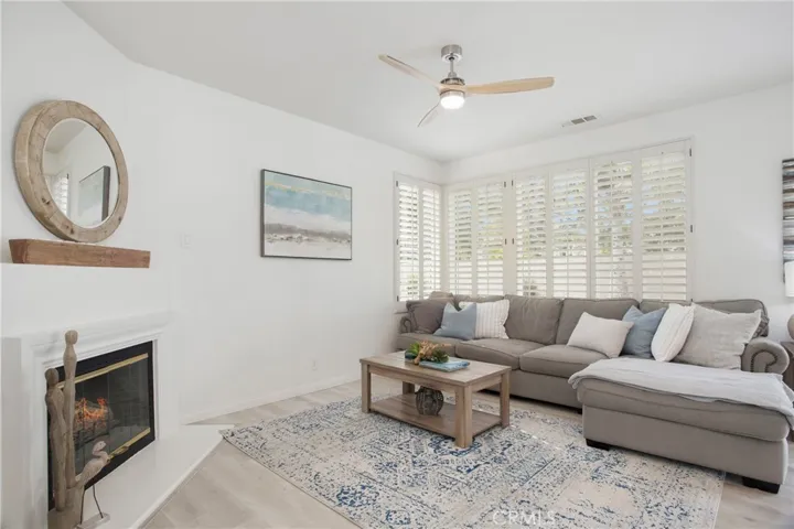 Family room is light and bright