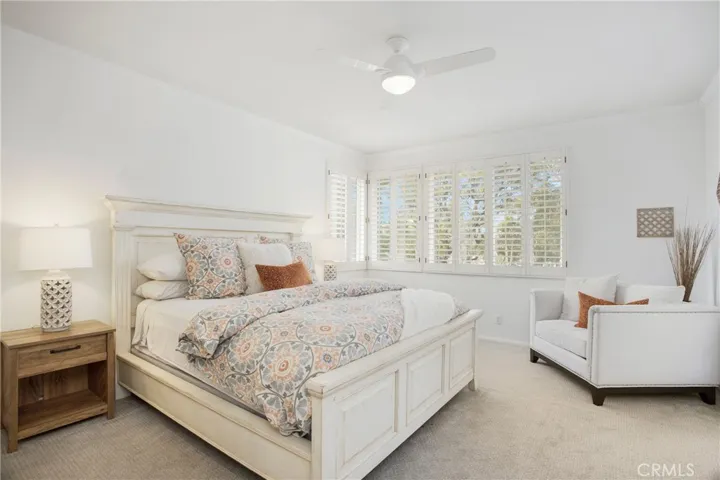 Huge primary bedroom with wonderful views of the tress in the background!