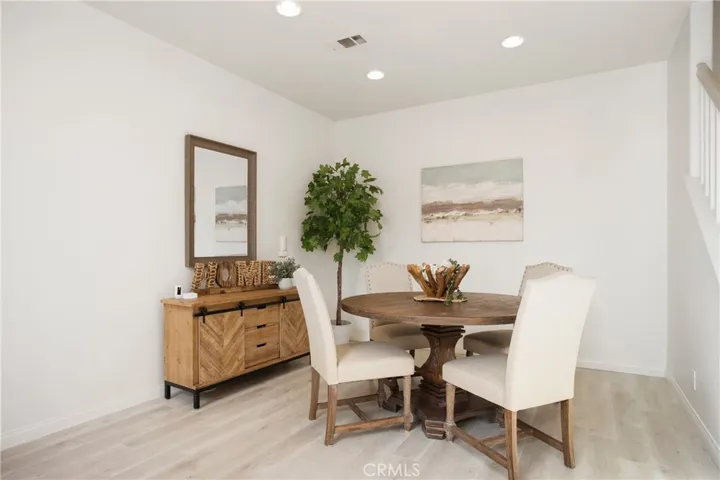 Dining room across from living room