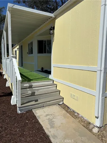 Front walkway from the right...at the main entrance and front door