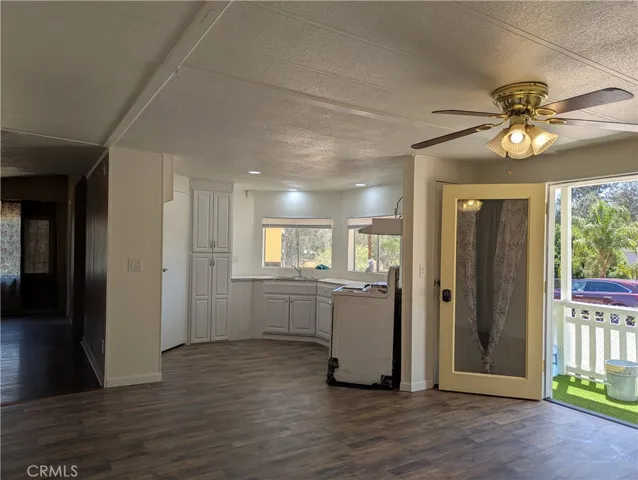 Dining room facing kitchen and middle entry