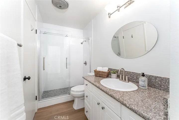 Main floor full bath with walk-in shower
