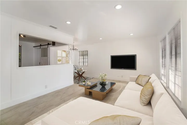 Living Room with Recessed Lighting