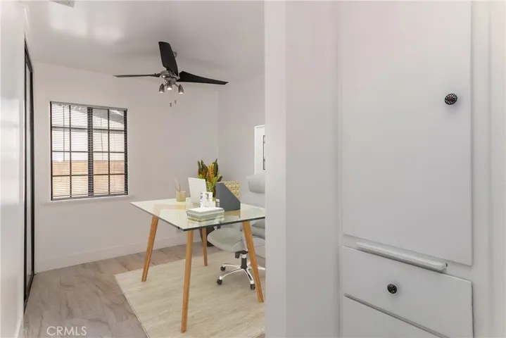 Office or convertible Den with Fan & Closet
