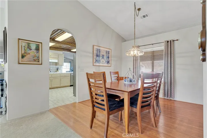Dining-room entry to kitchen.
