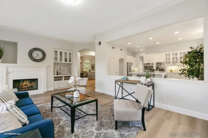 Family room opens to the oversized eat-in kitchen