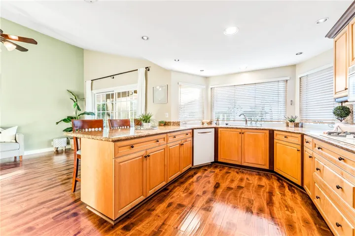 Spacious kitchen with ample counter space