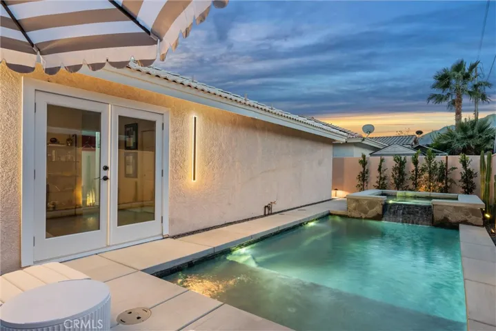 backyard pool/spa