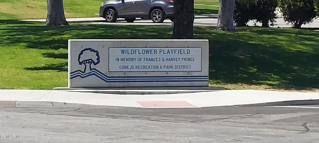 Wildflower Playfield sign