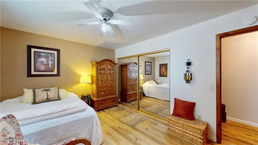 oversized guest rooms with mirrored sliding wardrobe doors.