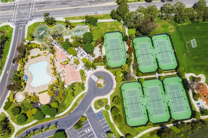 five tennis courts and one pickle ball court