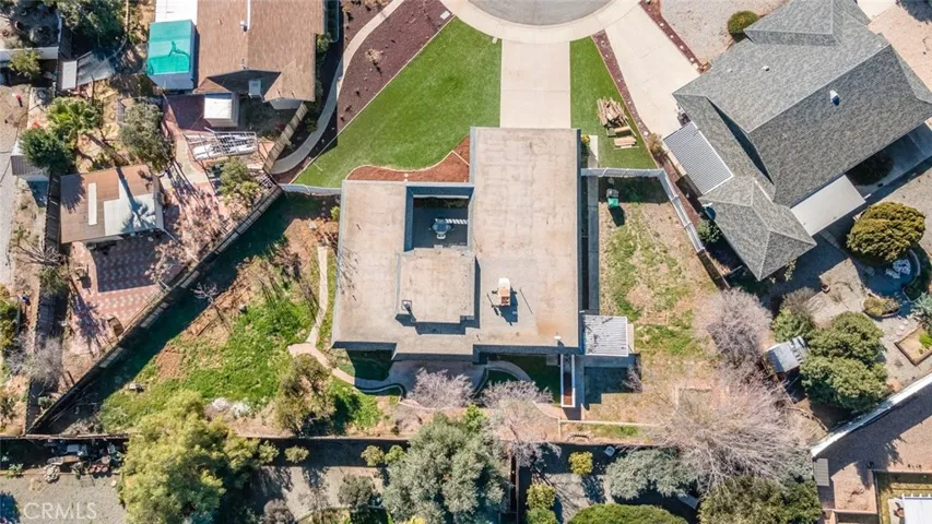 Straight above aerial shot