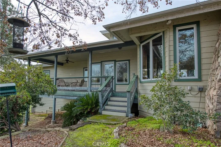 outdoor entry to the eastside patio deck