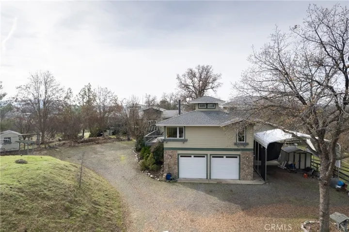 2 full car garage space with carpot for RV parking