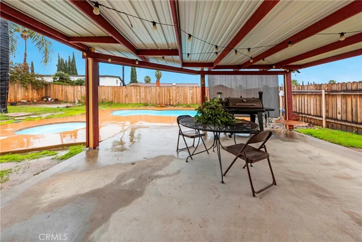 Backyard Covered Patio.