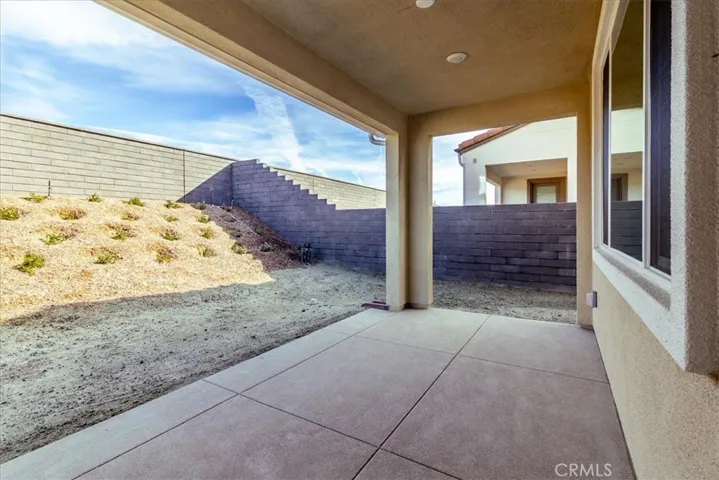 Covered patio.