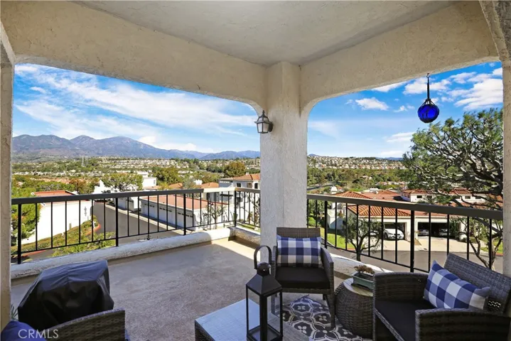 You can see partial lake views straight ahead and 180 degree mountain views