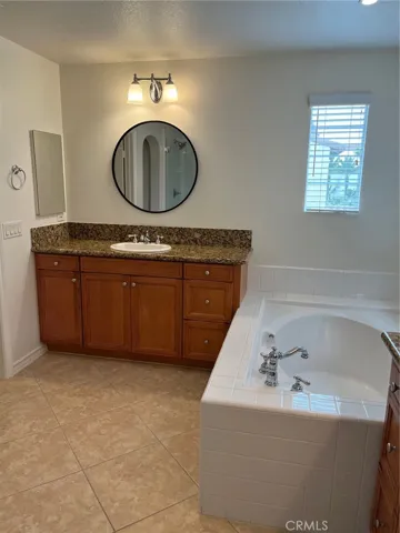 Two full vanities in the upstairs primary ensuite