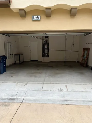 Garage with space for 2 cars and a storage