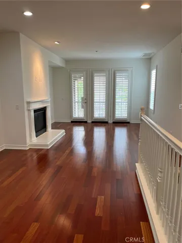 Main floor living room with balcony