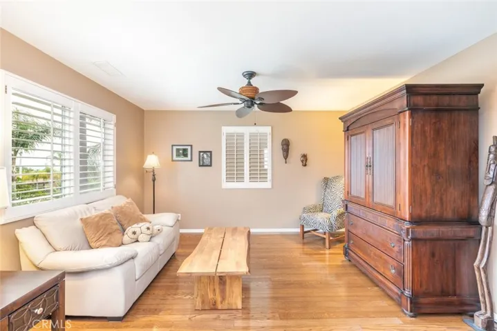 A peaceful retreat flows seamlessly from the primary bedroom, offering a private haven for relaxation and contemplation.