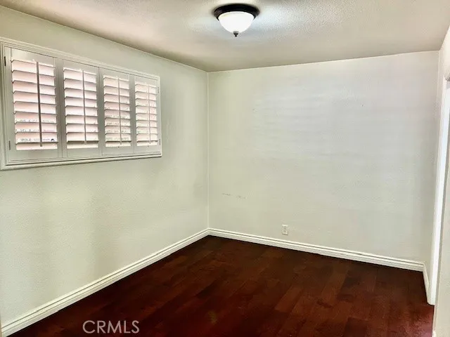 Master bedroom with laminate flooring