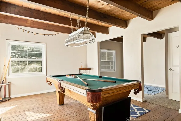 Downstairs bedroom #2- utilized as pool room