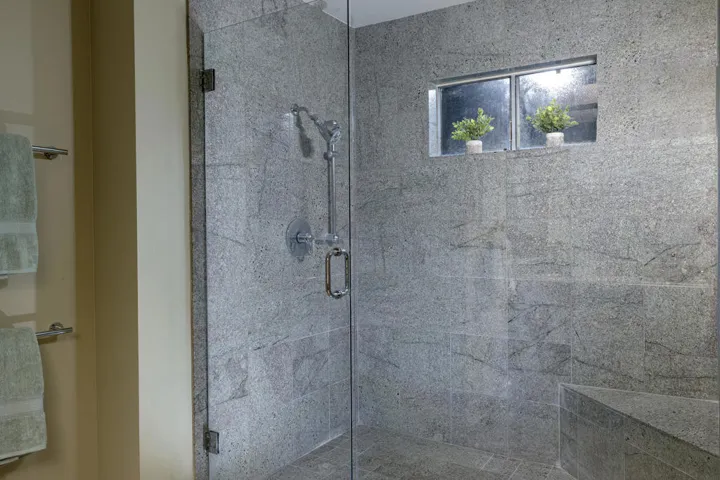 Granite Tiled Primary Shower