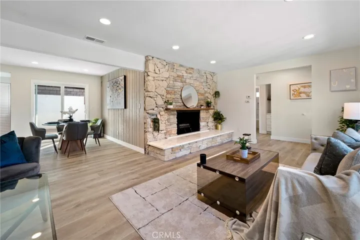 Living Room & Dining Area.