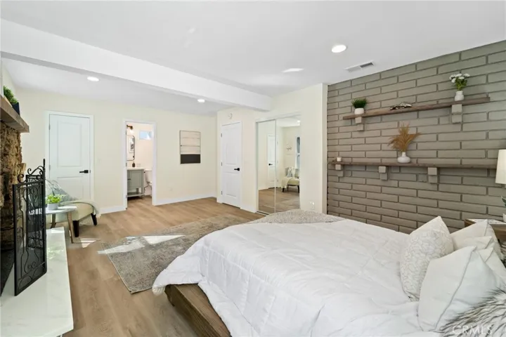 One Walk-In Closet & One Regular Closet.