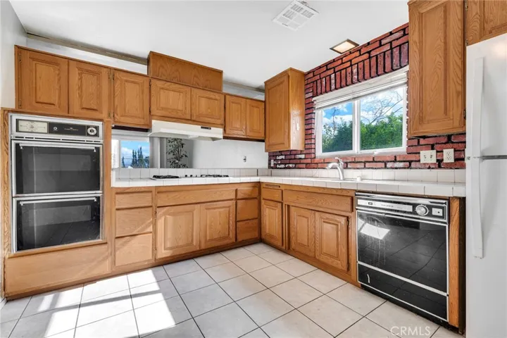 Kitchen at an angle