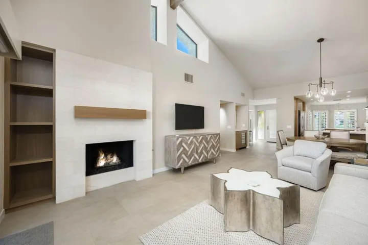 Cozy fireplace