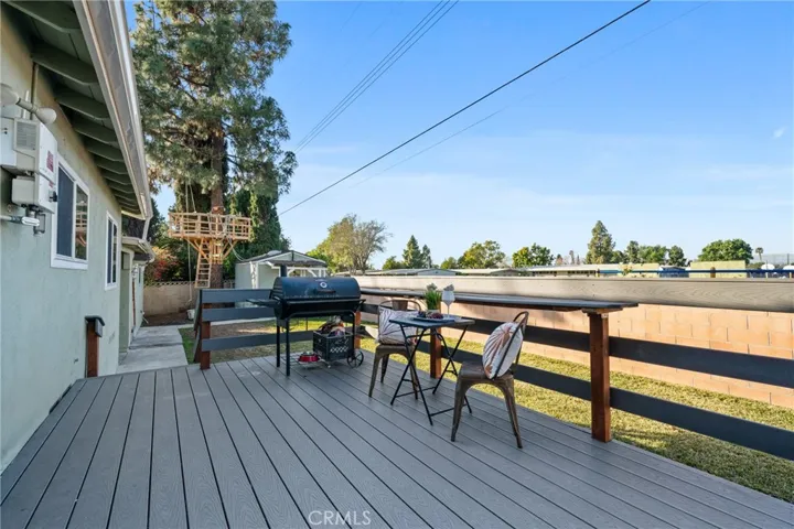 Deck off kitchen