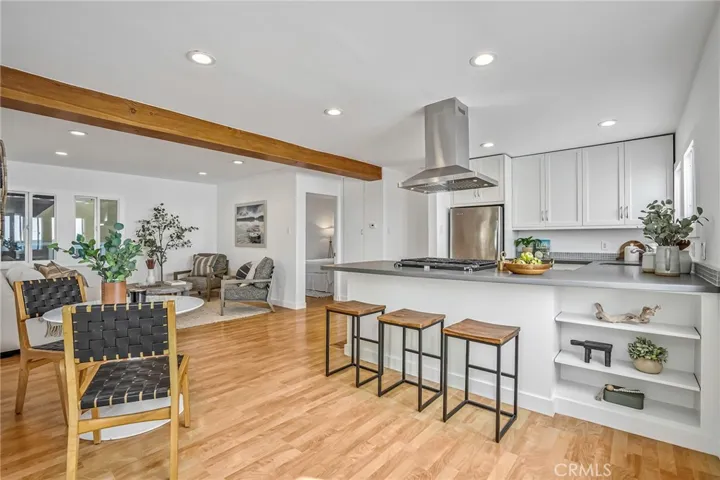 Open kitchen concept.
