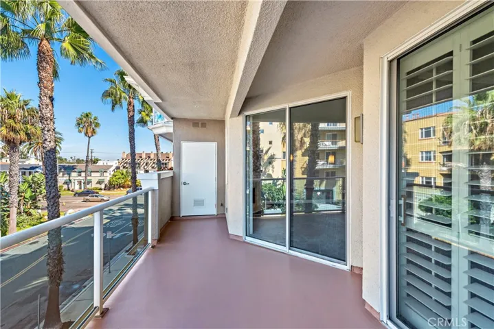 Spacious Patio, tree lined 9th street view