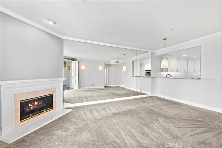 Living Room with gas fireplace