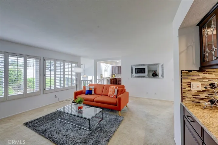 Family room is open to the kitchen for easy entertaining.