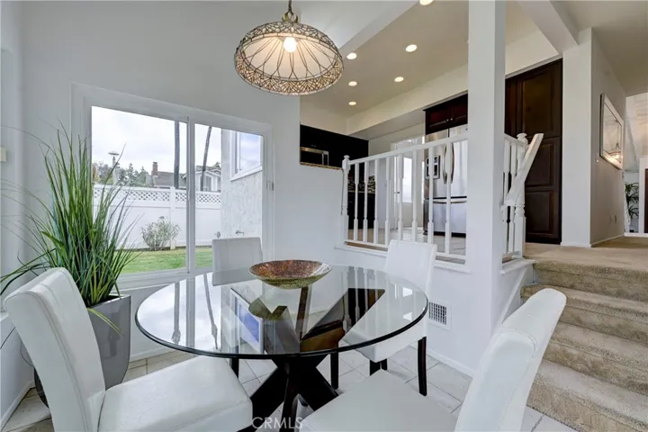 Lots of natural light in the kitchen nook.