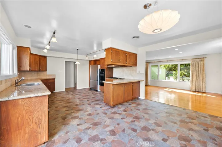 Large Kitchen with Adjacent Dining Area
