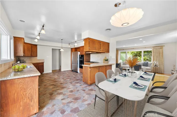 Virtually Staged Dining Area