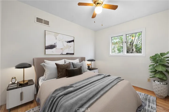 Virtually Staged Middle Bedroom