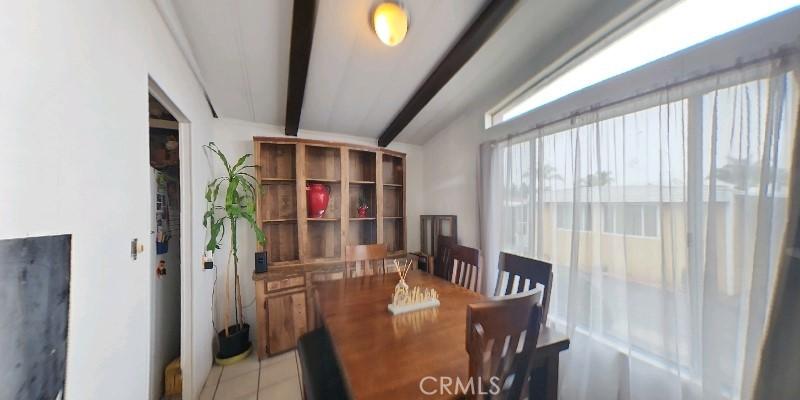 Dining room with big windows for lots of sun light