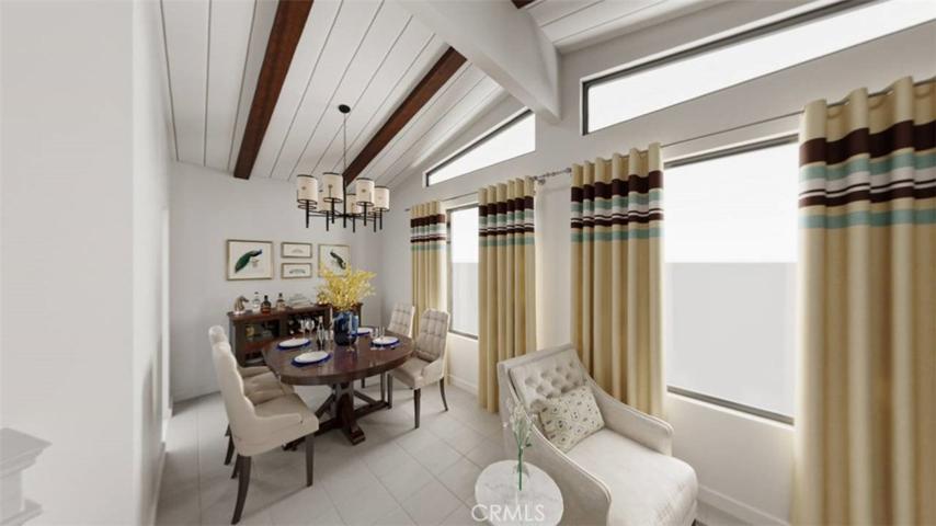 Possibilities staged Dining and Living room.