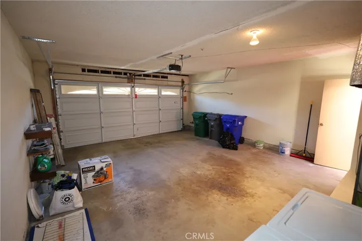 Two-car garage.