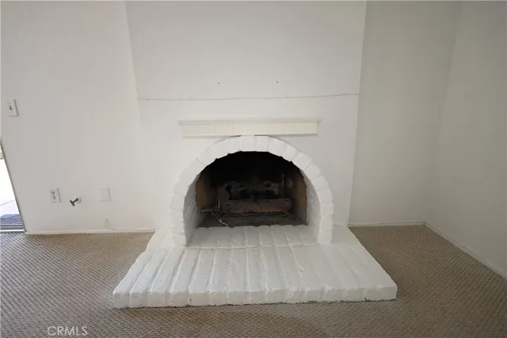 Gas fireplace.