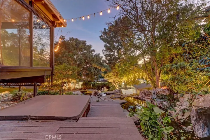 Looking south from side yard