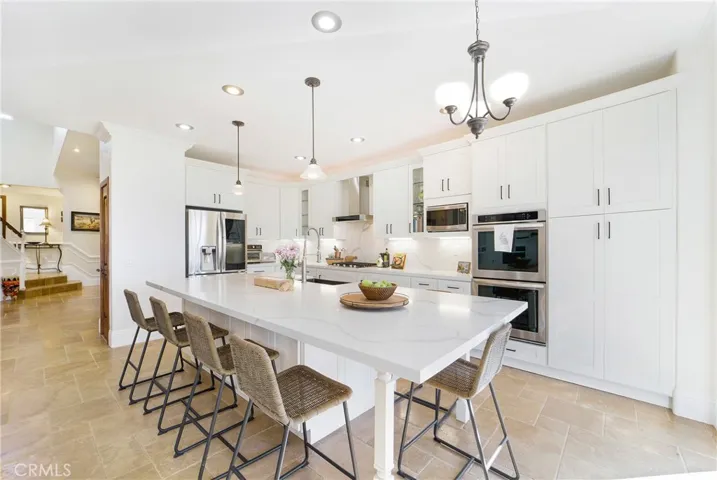 Slab counters and high end finishes.