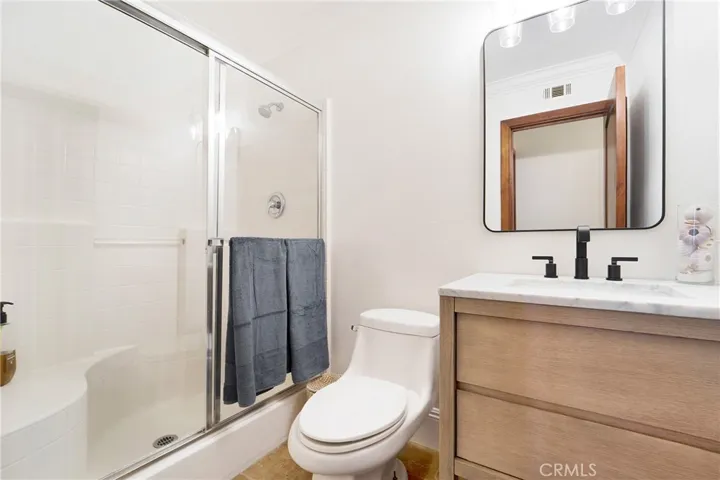Remodeled downstairs full bath.