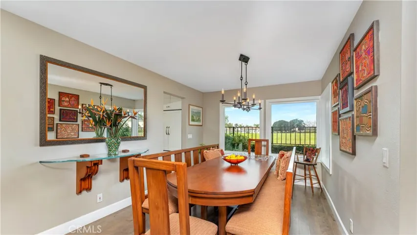The Dining Room can seat a bunch! The serving table is built-in and included. Look at that view!