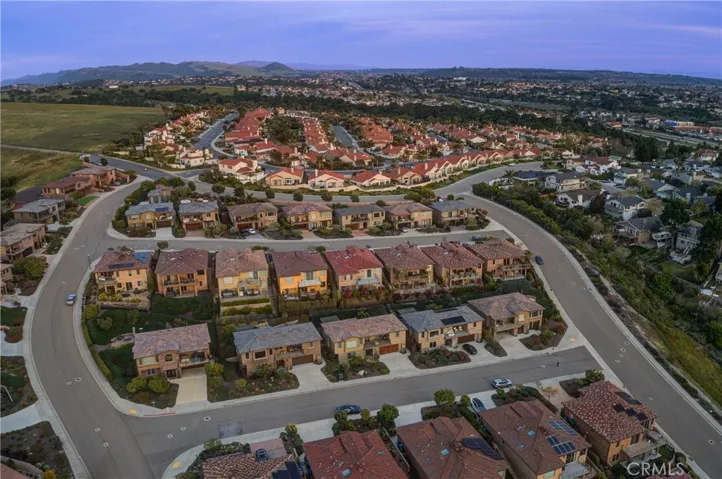 aerial view of neighborhood